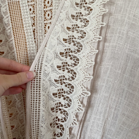Easel Lace Kimono Beach Cover up/Summer Cardigan Size Small - Picture 4 of 8